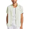 Academy Brand HAMPTON LINEN S/S SHIRT - glass green [m]