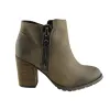Brand House Direct: RMK Womens Lucetta Fashion Leather Ankle Boots [4 AUS or 35 EUR / Taupe, 5 AUS or 36 EUR / Taupe] {two} (WBOOTS10)