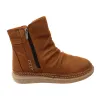 Orizonte Azuro Womens European Comfortable Leather Ankle Boots [10 AUS or 41 EUR / Red] (ILOVEBOOTS)