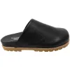 Hush Puppies Queen Womens Leather Comfortable Open Back Shoes [5 US / Black] {7days}