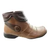 J Gean Hunter Womens Comfortable Leather Ankle Boots Made In Brazil [6 AUS or 37 EUR / Brown, 6 AUS or 37 EUR / Black] {two} (ILOVEBOOTS)
