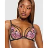 THE ICONIC: Ann Summers Entwined Non Padded Balcony Bra - Black & Pink [UK 32B] |Women|