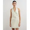Minima Esenciales Inez Halter Mini Dress - Neutral [AU 16]