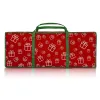 DSZ Santa's Helper Printed Christmas Paper Storage Bag With 5 Rolls and Scissors Set