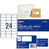 Avery 24UP Inkjet Laser General Use Labels White 100 Sheets