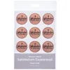 Officeworks: Satisfaction Guaranteed Stickers Rose Gold 24 Pack
