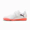 FUTURE 8 PLAY Futsal Boots Youth - PUMA White-PUMA Black-Glowing Red