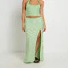 General Pants Co.: ALICE IN THE EVE Ombre Knit Maxi Skirt - GRN, XXS, S, XL, L, XS, M