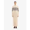 Nude Lucy Misha Knit Maxi Dress - XXL, Cloud Stripe, XL {two} {7days}