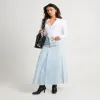 NEUW Rework Denim Maxi Skirt - Light Bleach/French Contrast [24, DNM]