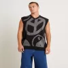 SPENCER PROJECT Peace Corp Knitted Vest in Black [XS, BLK]