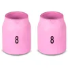 UNIMIG 4-6mm 9/20/17/18/26 Series TIG Gas Lens Ceramic Cups - 2 Pack - P53N58