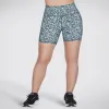 Skechers: GOwalk Mini Floral High Waisted Bike Short - Teal Florescence [TLBK XS]
