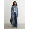Alexander Wang Tie Front Denim Trucker Jacket - VINTAGE LIGHT INDIGO 486 / XXS
