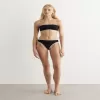 Incu: Toteme Stripe Edge Bikini Bottoms - BLACK 001 / XXS