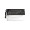 Zasel: Womens VKY Lourve Clutch Classic Handbag Black / Matt Silver