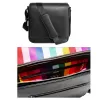 Zasel: Unisex Adults VKY Mateo Messenger Shoulder Handbag Black / Rainbow