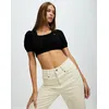 MSCHF Puff Sleeve Knit Top - Black [AU M]