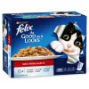 Felix Meat Menus Adult Wet Cat Food Pouches [12 x 85g] {7days}