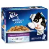 Felix Favourite Selection Adult Wet Cat Food Pouches [12 x 85g] {7days}