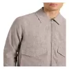 Marcs Tobias Linen Stripe Jacket in Brown [XL, XXL] {two}