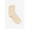 Typo Mid Crew Socks - tangerine stripe [S/M, M/L]