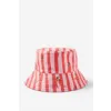 Cotton On Kids Kids Reversible Bucket Hat - varsity red/chilli stripe [S, M]