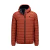 Macpac Men's Uber Light Hooded Down Puffer Jacket V2 - Picante [L, XL, 2XL] {7days}