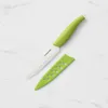 Kitchen Pro Ceramic Utility Knife with Sheath 12.5cm Green {lots}