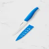 Kitchen Pro Ceramic Utility Knife with Sheath 12.5cm Blue {lots}