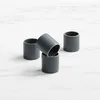 Salisbury & Co Baltic Napkin Ring Set of 4 Charcoal {lots}