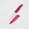Kitchen Pro Ceramic Utility Knife with Sheath 12.5cm Pink {lots}