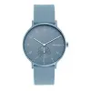 Skagen Traditional Watches for Unisex Aaren Kulor, Three Hand, 41MM Aluminum Case with a Sky Blue Silicon Strap, SKW6509 {Wrist Watches}
