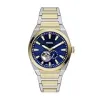 Fossil Men's Everett Automatic Stainless Steel Automatic Watch, ME3275, Gold/Blue, 42 mm {Wrist Watches}