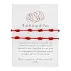 Ozmw Pack of 2 Red , Handmade Lucky 7 Knot Bracelet, Adjustable Red Bracelet Protection, Tibetan Lucky Bracelet, [Anpassbar], Stainless Steel {Bracelets}
