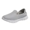 Xikoro Women's Slip On Walking Sneaker Ladies Running Shoes Lightweight Breathable Gym Travel Work Tennis Shoes,Light Grey,5.5 US {Trainers}