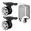 Generic LuggageWheels, Double Row SuitcaseCasters Replacement, 2 Count, 6cm Wheels, Polypropylene and Polyethylene Terephthalate, Swivel, Double Row Wheels {Suitcases}