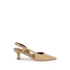 Nude Footwear Women's Kaylee Slingback Pumps, Natural, EU 39/US 9 {Heels}