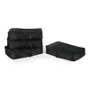 4-Piece Packing Cubes Travel Accessories Set, Luggage Organiser with Double Zip, Mesh Top, 100% Polyester, Medium, Black (Previously Amazon Basics) {Packing Organisers} (Unit Count 4) (Luggage)