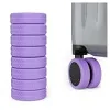 AWINNER 8 Pack Luggage Wheels Covers - Silicone Luggage Wheel Protector Covers for most 8 Spinner Wheel Suitcases or Office Chair Caster,Durable,Mute and Shock Absorption, Purple, One Size, 8 Pack {Travel Accessories}
