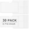 Self-Adhesive Business Card Pockets with Top Open for Loading, Card Holder for Organizing and Protecting Your Cards or Photos, Crystal Clear Plastic (3.7 x 2.3 Inches, 30 Packs) {Business Card Holders} (Warehouse)