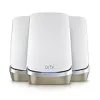 NETGEAR Orbi Quad-Band WiFi 6E Mesh Network System (RBKE963), Router + 2 Satellite Extenders, Security Features, Up to 10.8 Gbps, Coverage up to 600 sq. m., 200 Devices, 10 Gig Internet Port {Routers} (Computers)