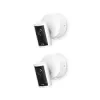 Ring Outdoor Camera Pro (Power Over Ethernet) White - Security Camera - Retinal 4K, up to 10x Enhanced Zoom - Radar Detection - Privacy Settings - 30-day free trial of Ring Protect Plan - 2 cameras {Smart Home Security & Lighting} (Amazon Devices)