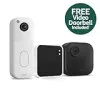 Blink Outdoor 4 (1pk System) + FREE Blink Video Doorbell (White) | Wireless HD Smart Security Bundle | Two-Year Battery Life | DIY Install | Two-Way Talk | Motion Detection | Sync Module 2 Included {Surveillance Cameras} (Amazon Devices)