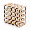 20 Bottle Timber Wine Rack – Wooden Wine Storage Rack with Steel Frame, Natural Pine, Easy Assembly {Racks & Holders} (Furniture)