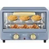 Belaco BTO-1010L Retro look Mini 10L Toaster Oven Tabletop Cooking Baking Portable Oven 750w 60 min Timer 100-230° Stainless Steel Heating Tube incl. Baking Tray & Wire Rack {Toasters} (Kitchen Appliances)