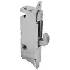 Prime-Line E 2199 Stainless Steel Mortise Lock - Adjustable, Spring-Loaded Hook Latch Projection for Sliding Patio Doors Constructed of Wood, Aluminum and Vinyl, 3-11/16”, 45 Degree Keyway, Round Face {Door Hardware & Locks} (Warehouse)