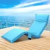 Artiss Sofa Bed, Single Adjustable Couch Cushions Floor Cushion Lounge Blue {Sofas & Couches} (Furniture)