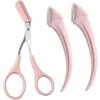 Eyebrow with Comb, Eyebrow Razor Set, Eyebrow Trimmer With Comb for Beginner brow for Women Girls {Scissors} (Hair Care)
