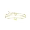 Gold Layered Bracelet Personalized Initial Letter Jewellry for Women {Bracelets} (Jewellery)